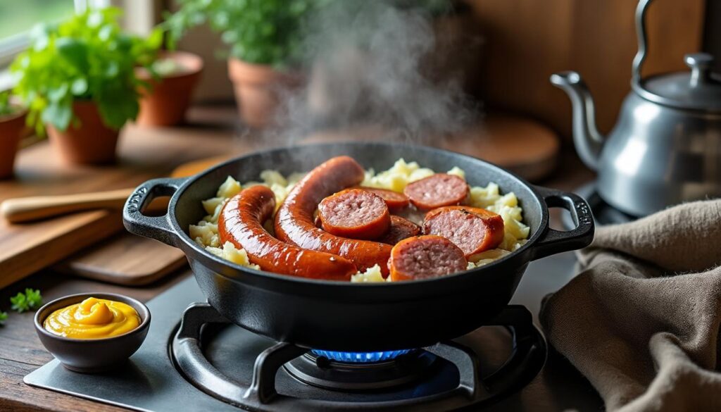 découvrez des astuces simples et efficaces pour réchauffer votre choucroute garnie tout en préservant son goût et sa texture. suivez nos conseils pratiques pour un plat savoureux à chaque fois.