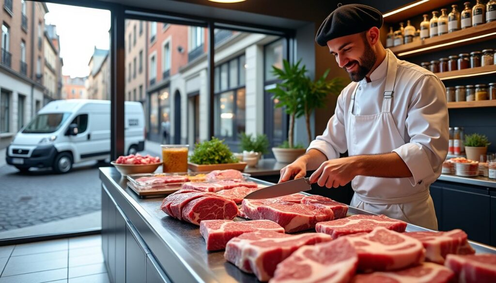 découvrez notre boucherie halal à nantes, offrant une viande de qualité supérieure avec un service de livraison rapide et fiable.