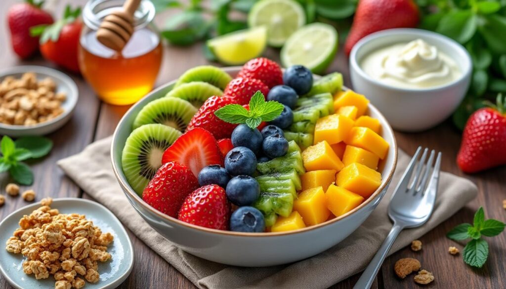 découvrez des idées simples et gourmandes pour accompagner votre salade de fruits et sublimer ce dessert frais et naturel.
