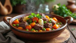 découvrez la recette du navarin d'agneau grand-mère, un plat traditionnel savoureux, mijoté avec des légumes frais pour une explosion de saveurs authentiques.