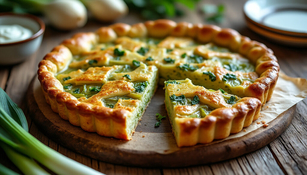 découvrez notre recette facile et traditionnelle de tarte aux poireaux à l'ancienne, idéale pour un repas savoureux et authentique.