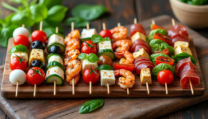 découvrez 10 recettes faciles et rapides de brochettes apéro pour régaler vos invités en toute simplicité. idéales pour un apéritif convivial et gourmand.