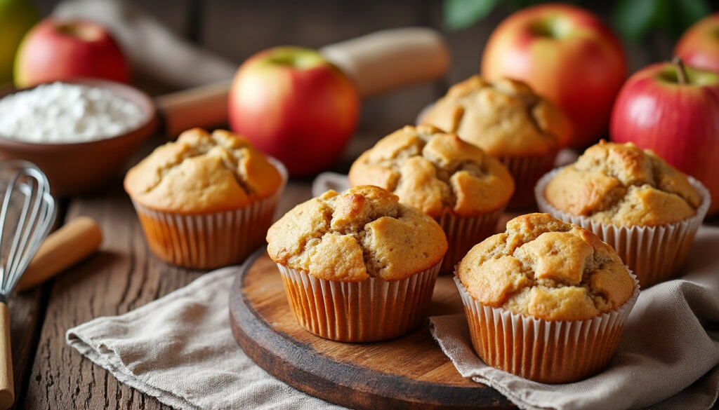 découvrez notre recette facile et rapide de muffins aux pommes moelleux, parfaits pour un goûter gourmand et sain.