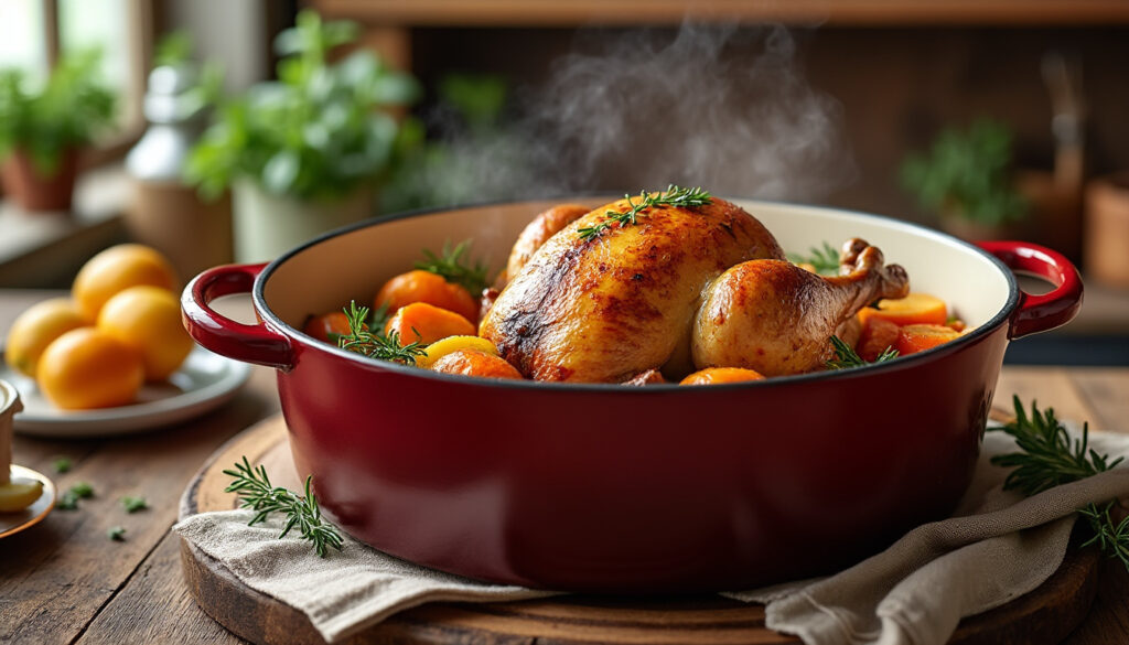 découvrez une recette facile et savoureuse de pintade en cocotte, idéale pour un repas gourmand et réconfortant. suivez nos étapes simples pour un plat délicieux.