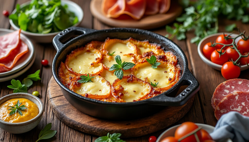 découvrez des idées savoureuses et équilibrées pour accompagner votre tartiflette avec de la charcuterie, alliant tradition et équilibre pour un repas convivial et gourmand.